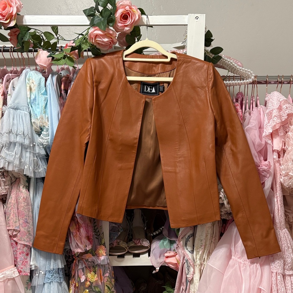 Women's Brown Leather Jacket